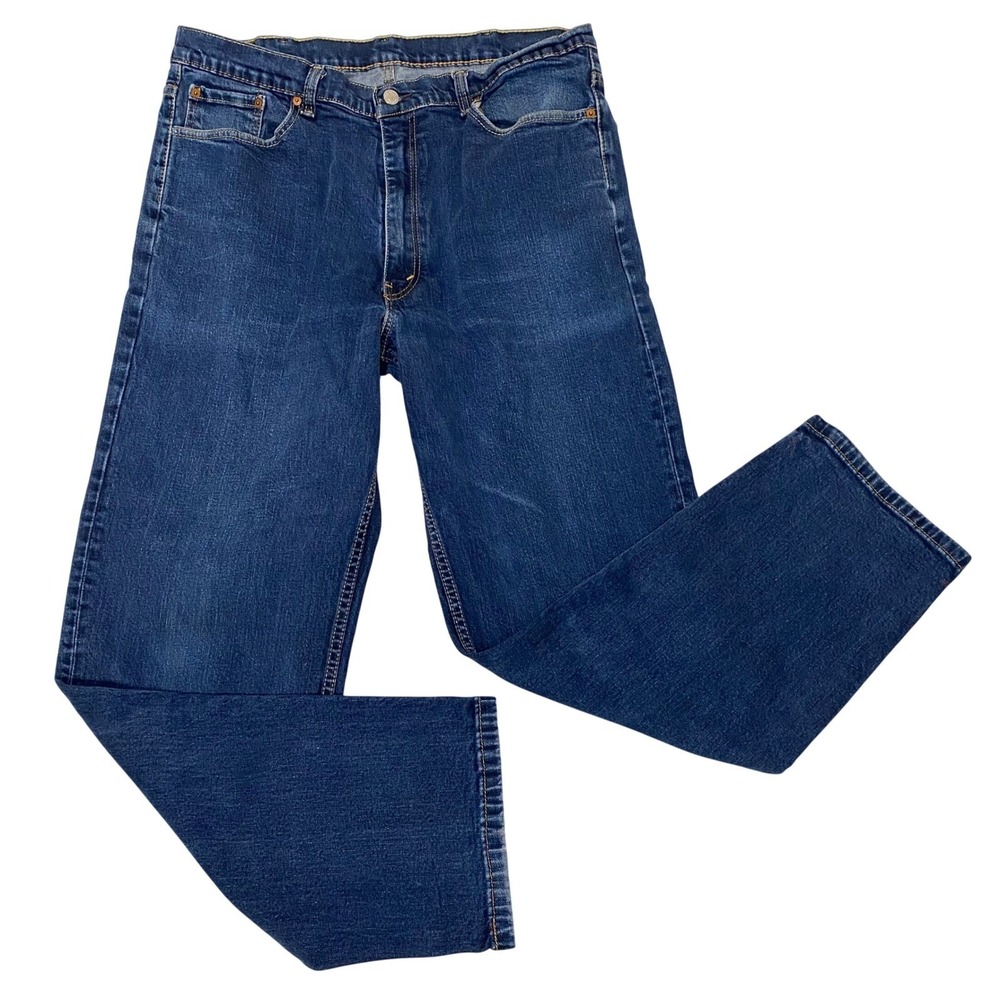 Levi's 550 Relaxed Fit Men's Jeans 40x32 Blue Tapered Denim Red Tab - Picture 1 of 9